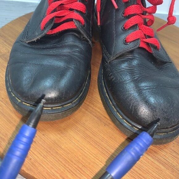 Dr Doc Martens Delaney Youth Size 3 Kids Black Leather Ankle Side Zipper Boots - Picture 10 of 10